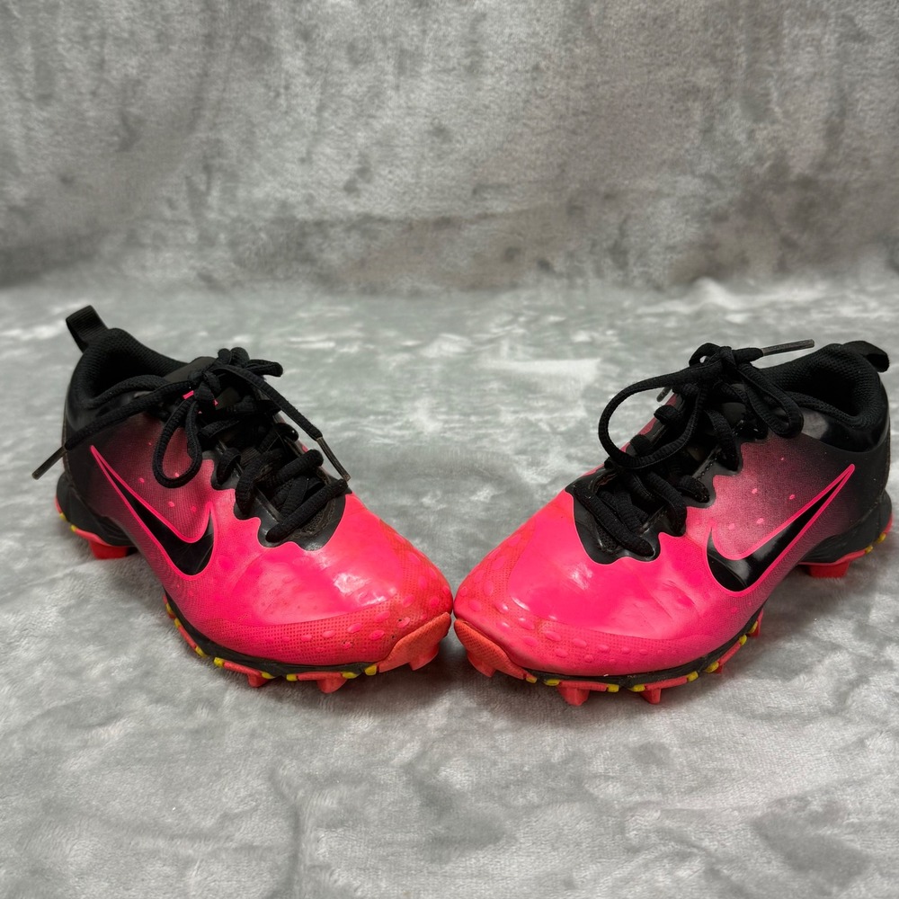 Nike Fastflex Girls Softball Cleats Pink Black Size 2Y - Picture 6 of 10